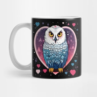 Snowy Owl Valentine Day Mug